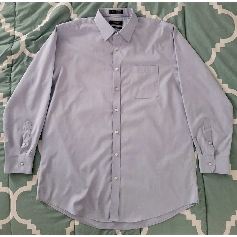 Nordstrom Men's Dress Shirt 16½ 35 Smartcare Long Sleeve Button Up
